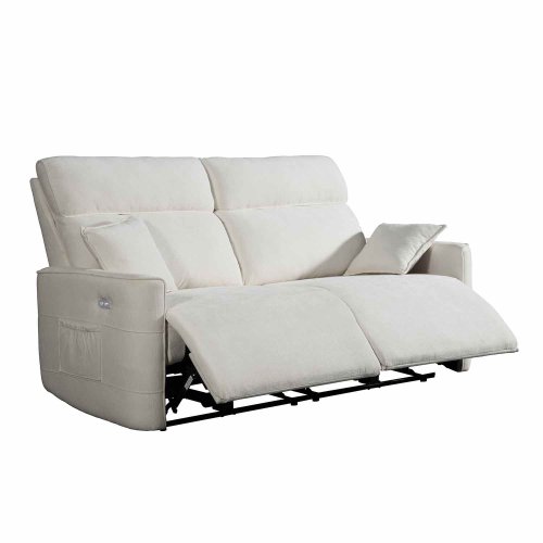 Canapé Électrique 3 Places INDO sable - Confort & Design - UKUKHOME.com