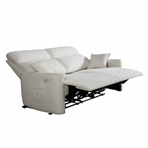 Canapé Électrique 3 Places INDO sable - Confort & Design - UKUKHOME.com