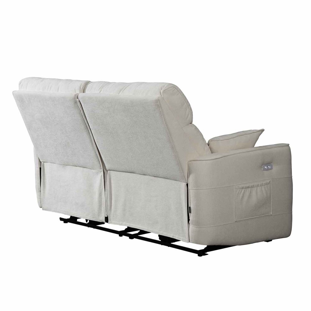 Canapé Électrique 3 Places INDO sable - Confort & Design - UKUKHOME.com