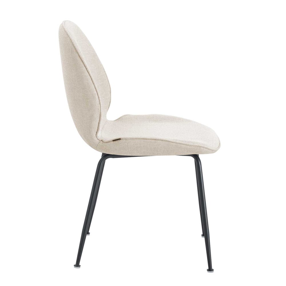 Chaise Reedus Arena sable et noire, design moderne | UKUKHOME.com