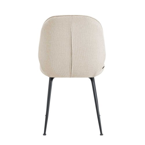 Chaise Reedus Arena sable et noire, design moderne | UKUKHOME.com