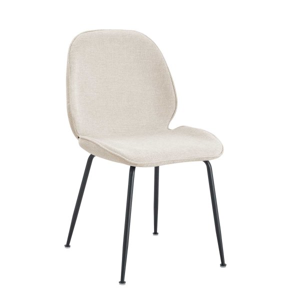 Chaise Reedus Arena sable et noire, design moderne | UKUKHOME.com