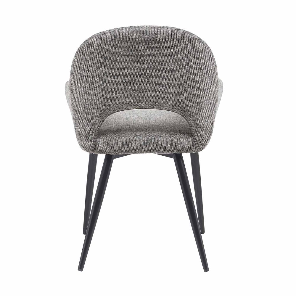 Chaise Altair Gris - Design Moderne - Pieds Noirs | UKUKHOME.com