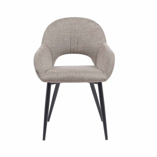 Chaise Altair Sable - Design Moderne - Pieds Noirs - UKUKHOME.com