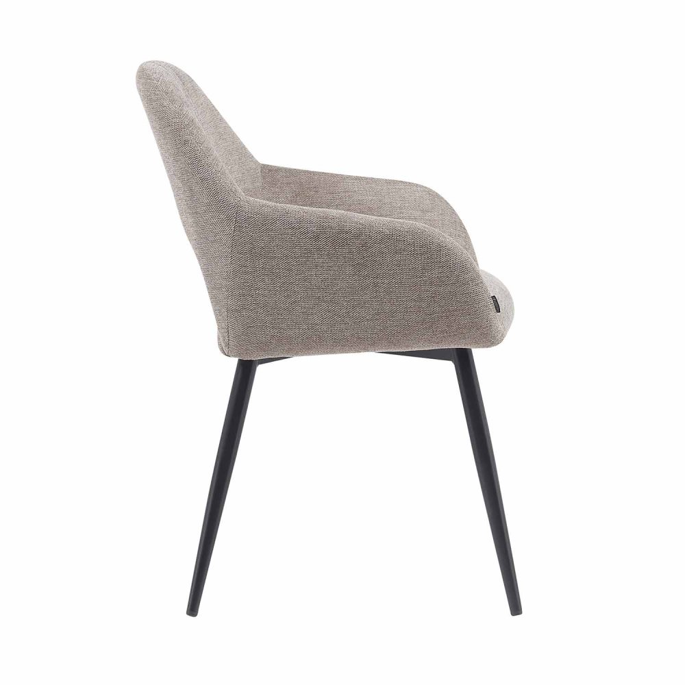 Chaise Altair Sable - Design Moderne - Pieds Noirs - UKUKHOME.com