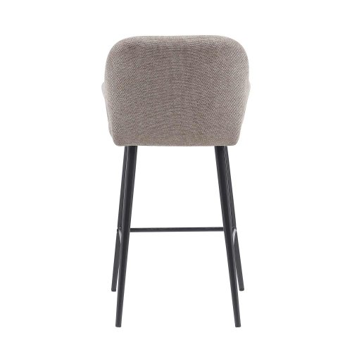 Tabouret Haut Hipnos Gris Clair Design Élégant - Pieds Noirs UKUKHOME