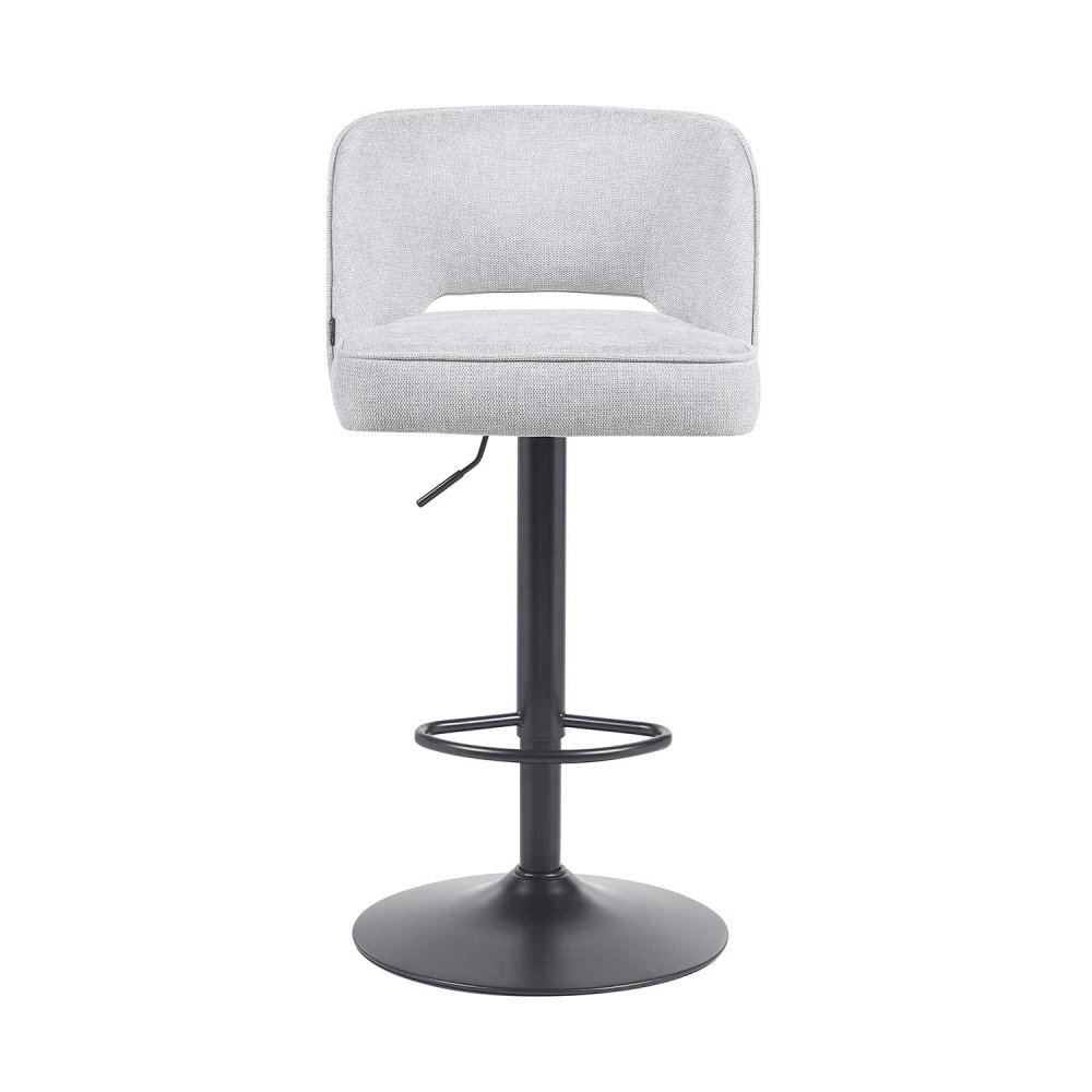 Tabouret Leto Gris Clair | Réglable | Confort Moderne | UKUKHOME
