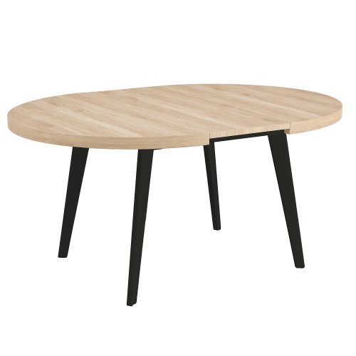Table à manger ronde extensible Lune bois | Ukukhome