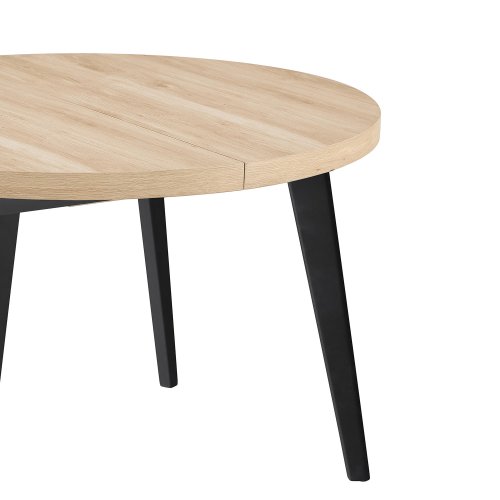Table à manger ronde extensible Lune bois | Ukukhome