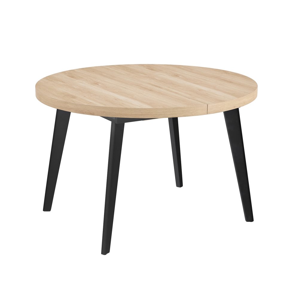 Table à manger ronde extensible Lune bois | Ukukhome