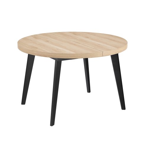 Table à manger ronde extensible Lune bois | Ukukhome