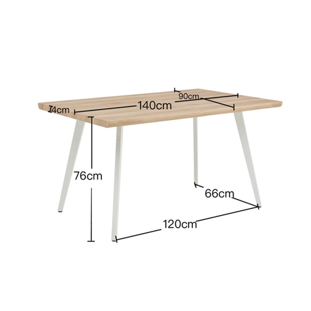Table à manger rectangulaire Terre bois | Ukukhome