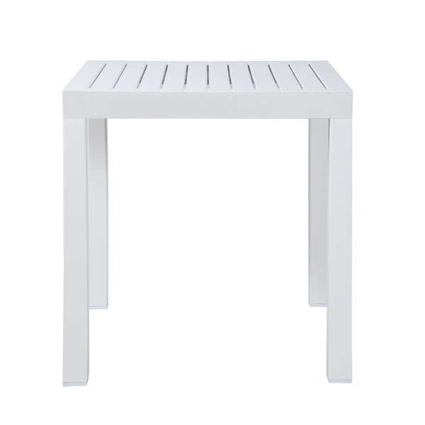 Table de jardin Nagari blanche, design résistant pour usage en extérieur 2