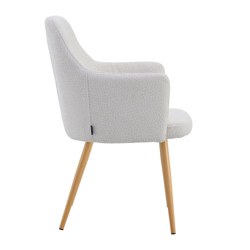 Fauteuil Olaf Gris Pieds Hêtre - Fauteuil rembourré moderne et confortable – UKUKHOME.COM