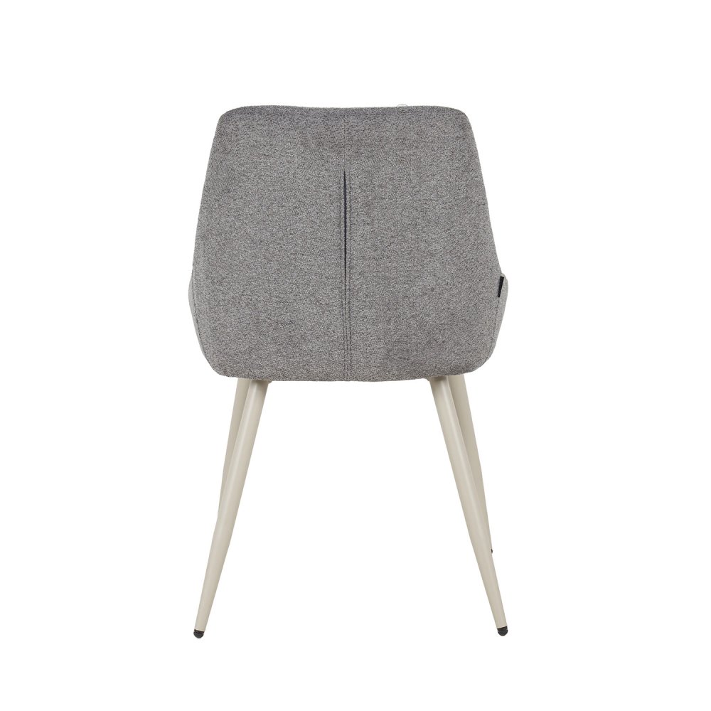 Chaise Alma Gris Pieds Beige - Chaise rembourrée design moderne – UKUKHOME.COM