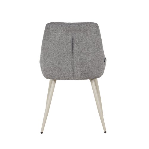 Chaise Alma Gris Pieds Beige - Chaise rembourrée design moderne – UKUKHOME.COM