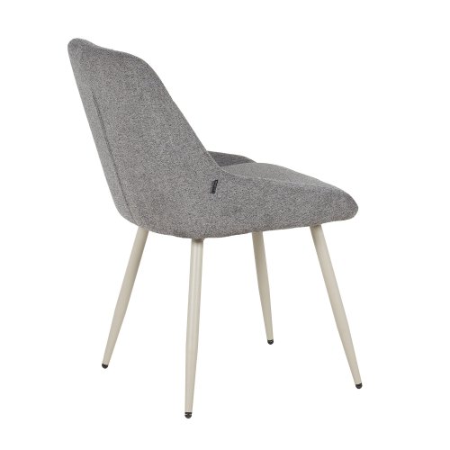 Chaise Alma Gris Pieds Beige - Chaise rembourrée design moderne – UKUKHOME.COM