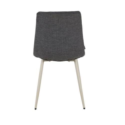 Chaise Louise Gris Marengo Pieds Beige - Chaise rembourrée design moderne – UKUKHOME.COM