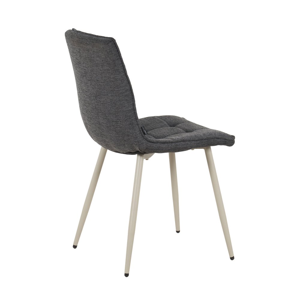 Chaise Louise Gris Marengo Pieds Beige - Chaise rembourrée design moderne – UKUKHOME.COM