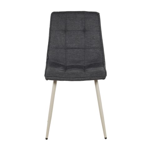 Chaise Louise Gris Marengo Pieds Beige - Chaise rembourrée design moderne – UKUKHOME.COM
