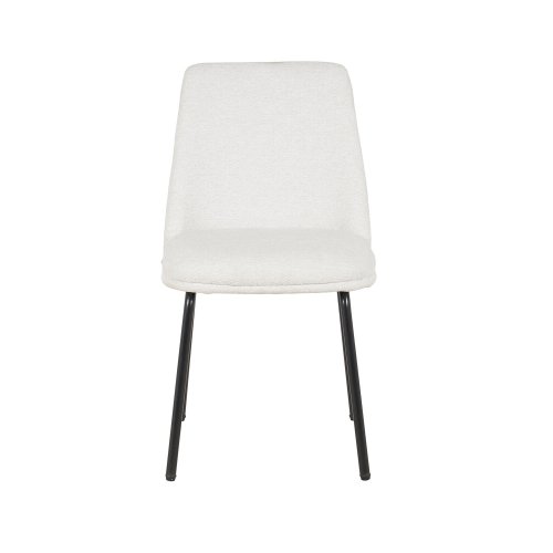 Chaise Miren Sable Pieds Noirs - Chaise rembourrée design moderne – UKUKHOME.COM