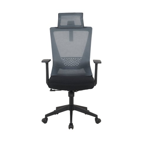 Chaise De Bureau Roman Noire Y Gris - Chaise de bureau ergonomique – UKUKHOME.COM