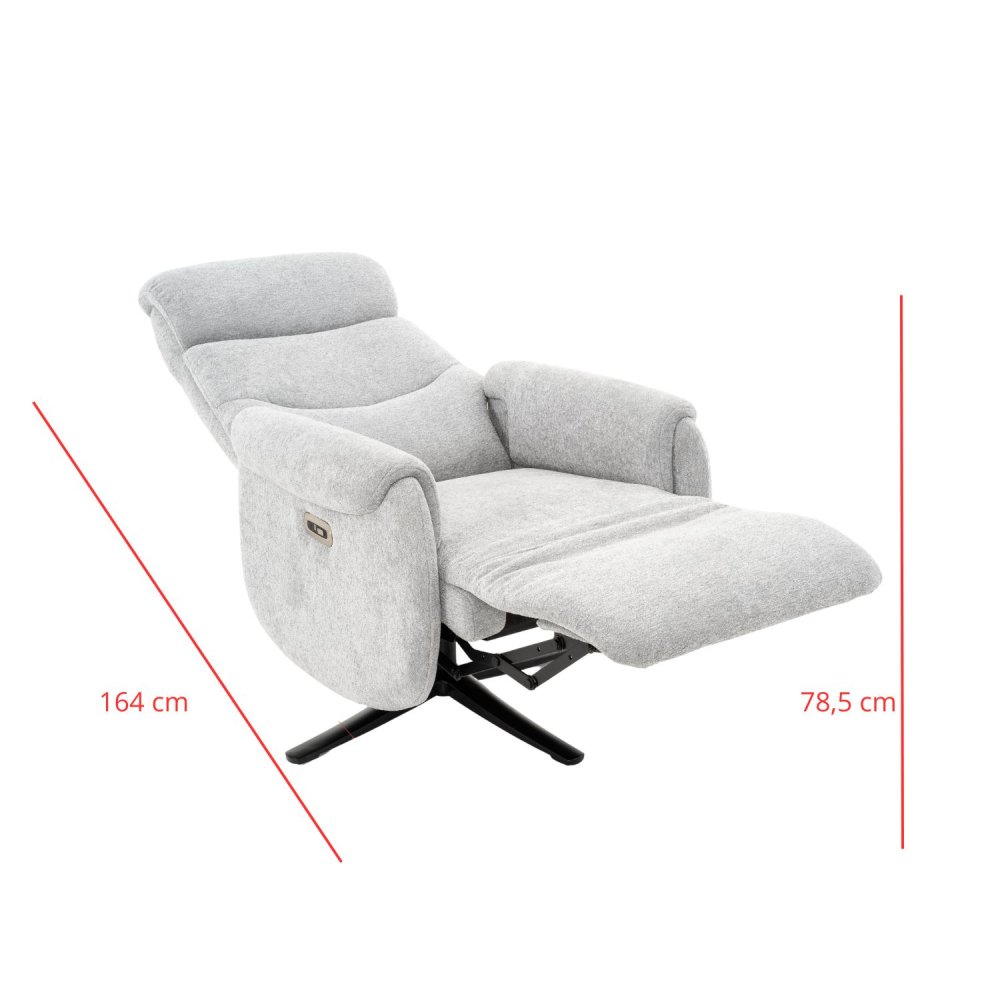 Fauteuil Tous Relax Électrique Gris Clair - Fauteuil relax électrique design – UKUKHOME.COM