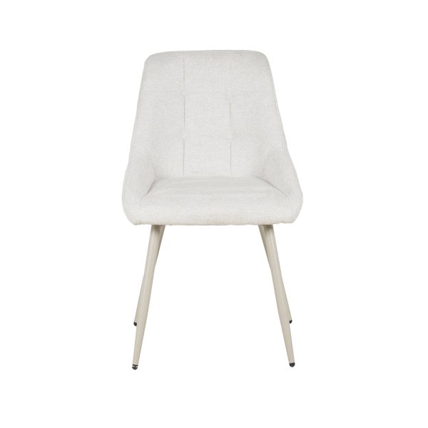 Chaise Alma sable pied beige, tons chauds avec design nordique confortable 2