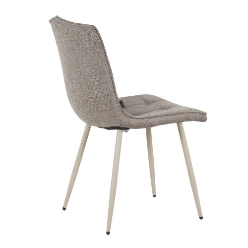 Chaise Louise Marron Pieds Beige - Chaise rembourrée design moderne – UKUKHOME.COM