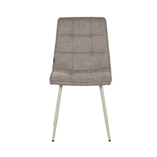 Chaise Louise Marron Pieds Beige - Chaise rembourrée design moderne – UKUKHOME.COM