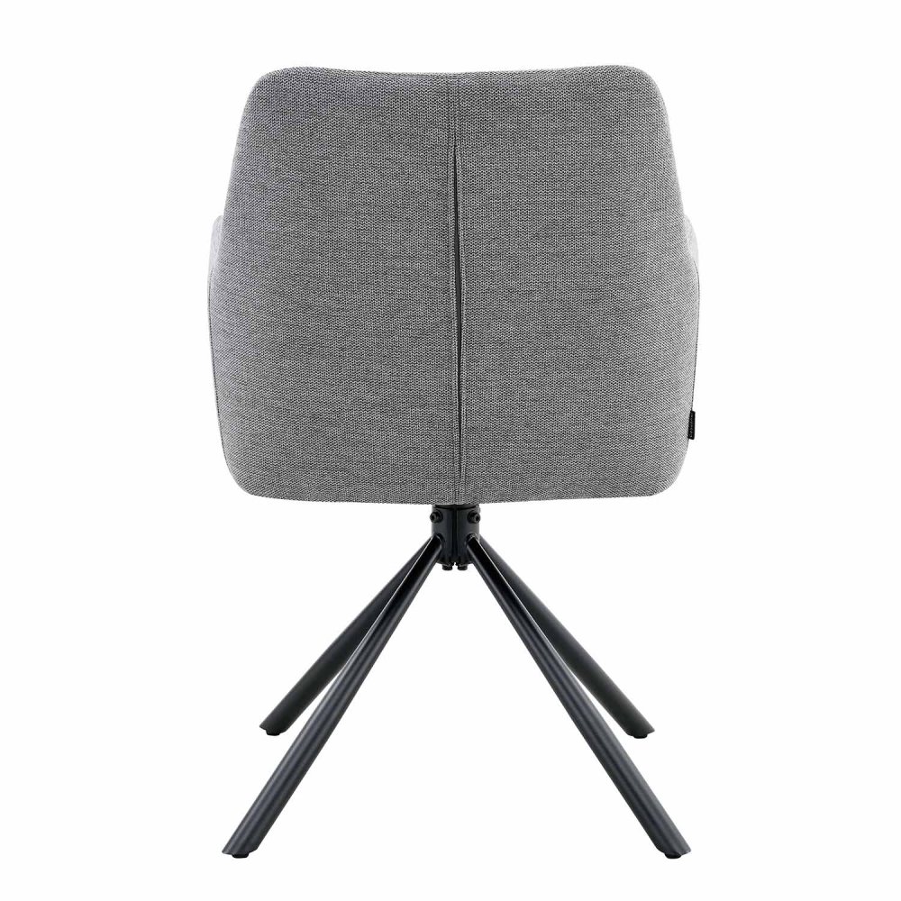 Fauteuil Pivotant Zenith Gris - Fauteuil rembourré moderne et confortable – UKUKHOME.COM