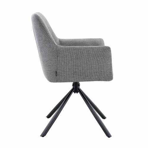 Fauteuil Pivotant Zenith Gris - Fauteuil rembourré moderne et confortable – UKUKHOME.COM