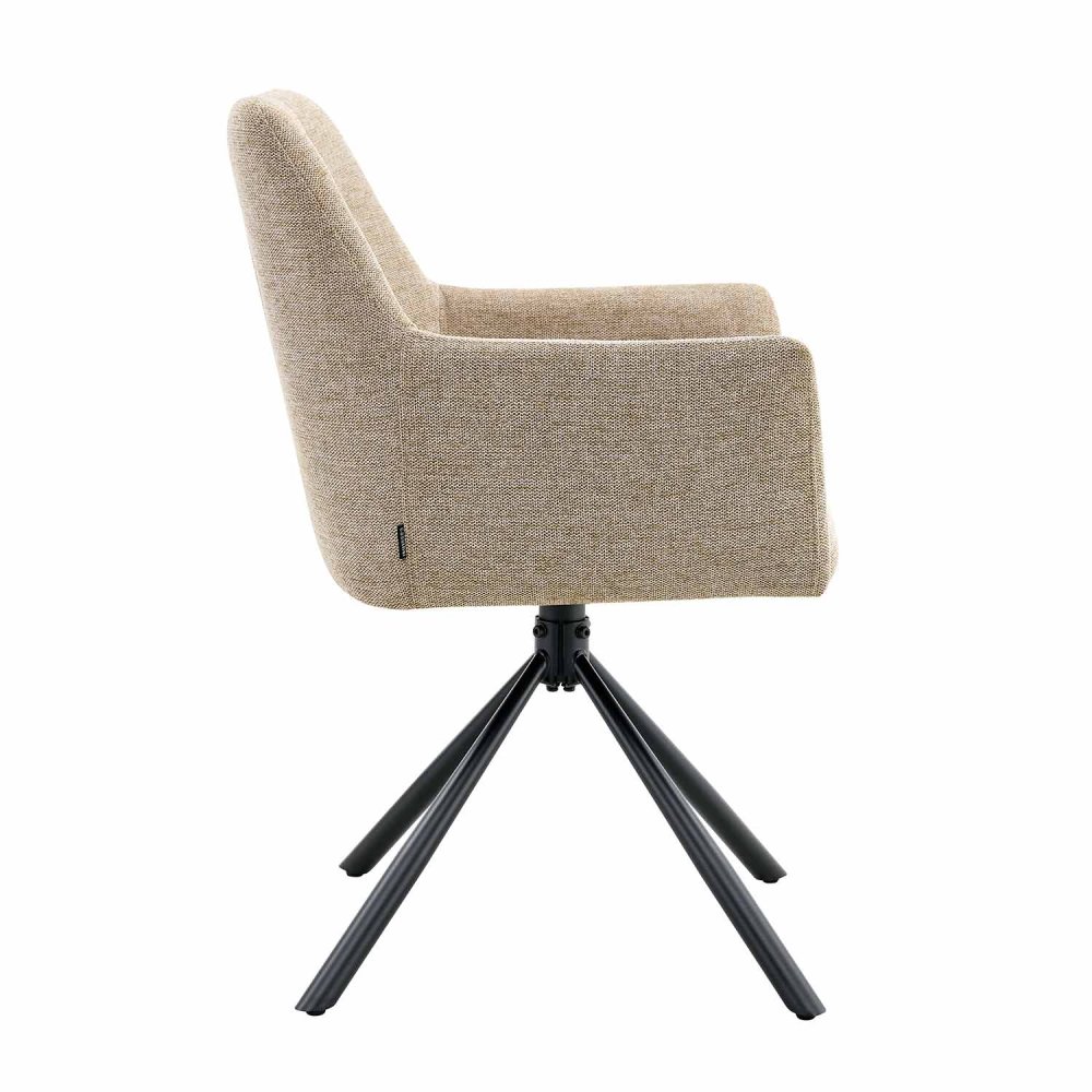 Fauteuil Pivotant Zenith Coffee - Fauteuil rembourré moderne et confortable – UKUKHOME.COM