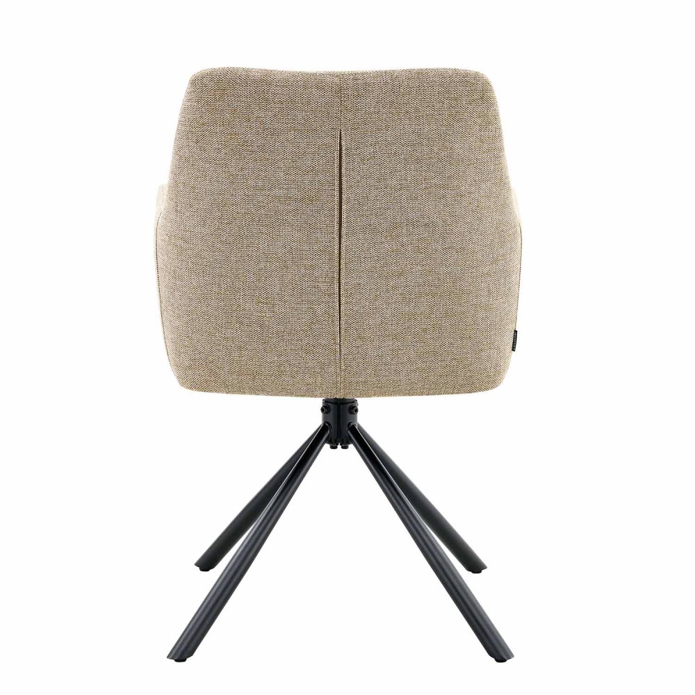 Fauteuil Pivotant Zenith Coffee - Fauteuil rembourré moderne et confortable – UKUKHOME.COM
