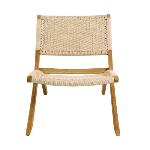 Fauteuil Mali en bois d’orme et corde naturelle | Ukukhome