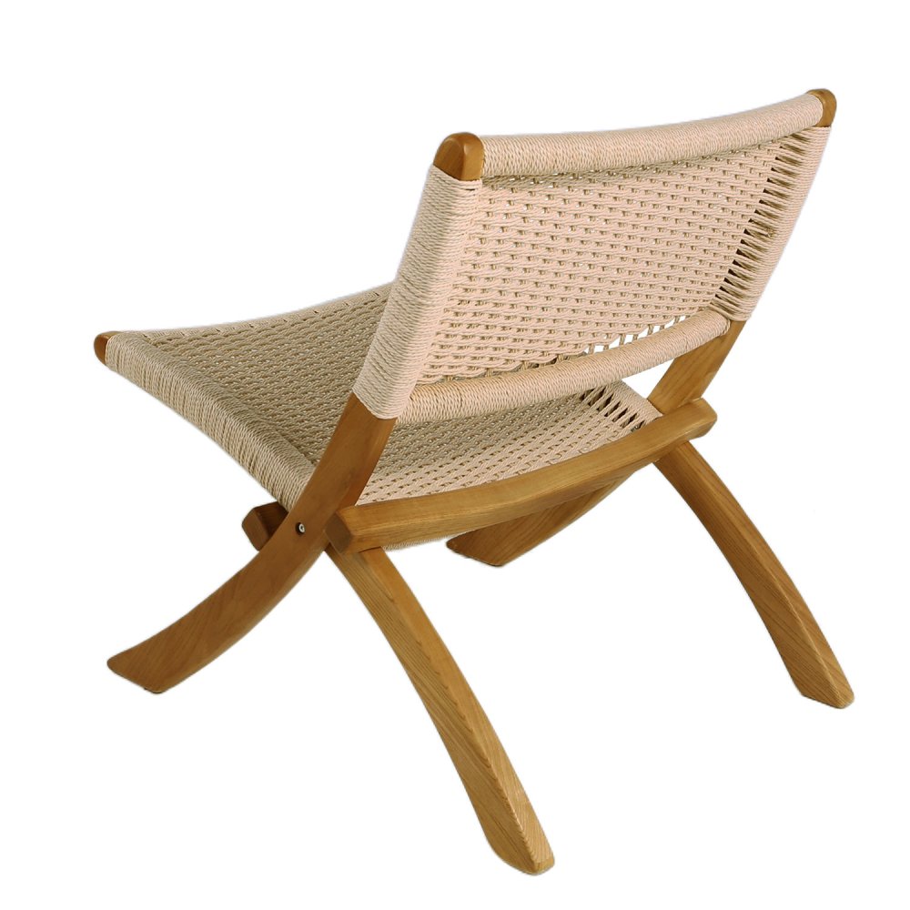 Fauteuil Mali en bois d’orme et corde naturelle | Ukukhome