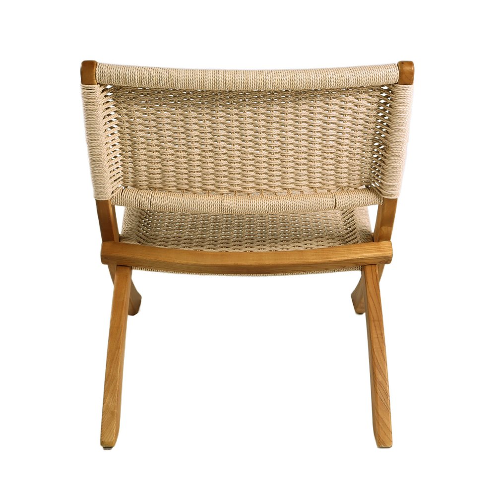 Fauteuil Mali en bois d’orme et corde naturelle | Ukukhome