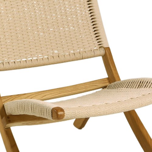 Fauteuil Mali en bois d’orme et corde naturelle | Ukukhome