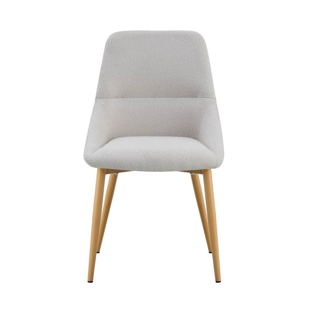 Chaise Gris Marston Bouclé - Design Moderne Salon - UKUKHOME.com