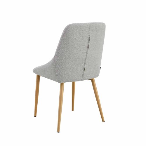 Chaise Gris Marston Bouclé - Design Moderne Salon - UKUKHOME.com