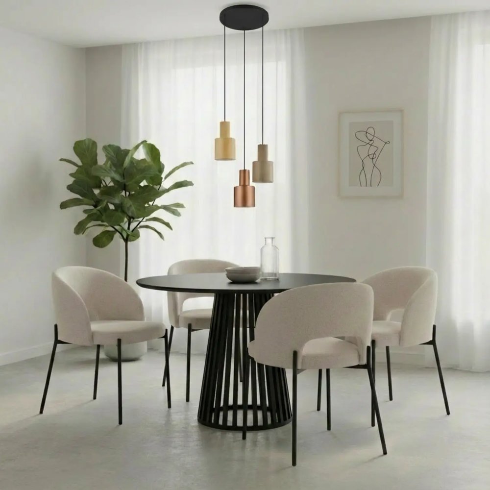 Chaise rembourrée couleur sable | Vente de Meubles Online