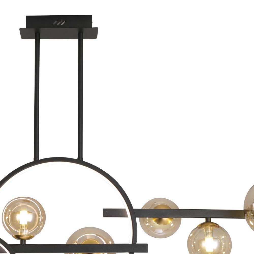 Suspension 8 Luces Stella color Negro - Suspension - UKUKHOME.com