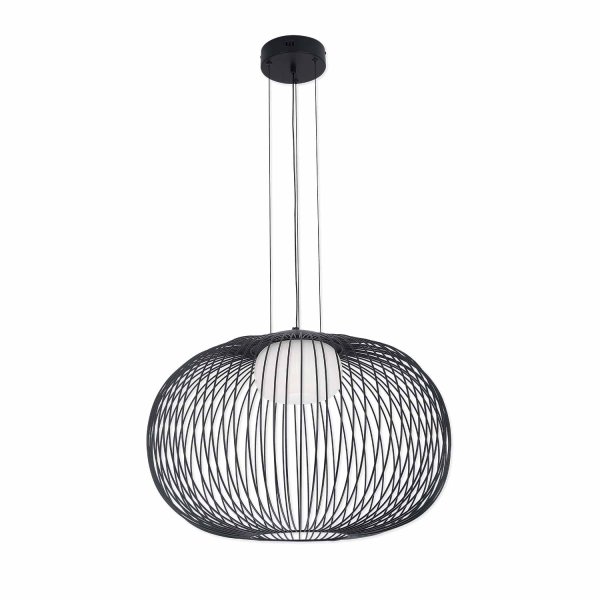Plafonnier LED Aris noir, plafonnier LED au design contemporain et élégant 2