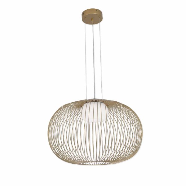Plafonnier LED Aris doré, plafonnier LED à finition brillante dorée 2