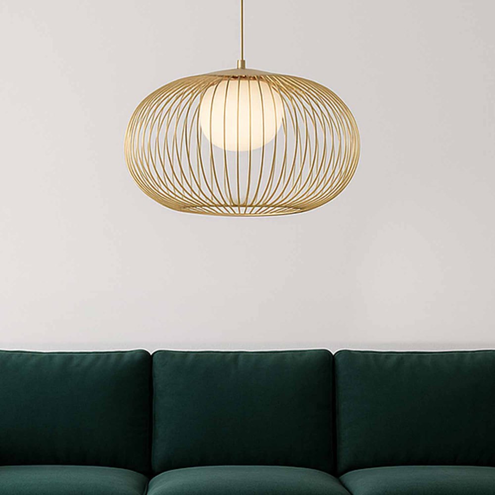 Plafonnier LED Aris doré, plafonnier LED à finition brillante dorée