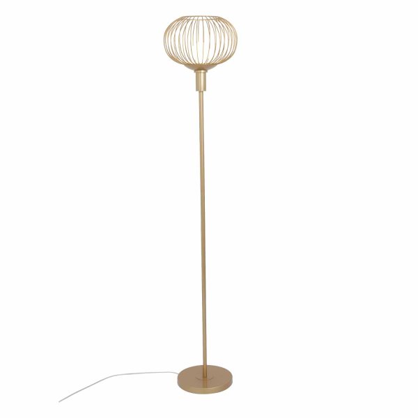 Lampadaire Eridan 1 lumière doré, design luxueux à finition dorée 2