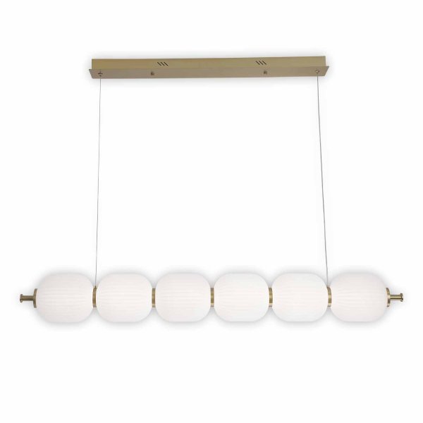 Plafonnier LED Odra 6 tulipes, plafonnier décoratif de grande présence 2