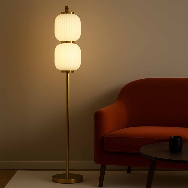 Lampadaire tactile LED Odra, commande tactile intégrée au design moderne