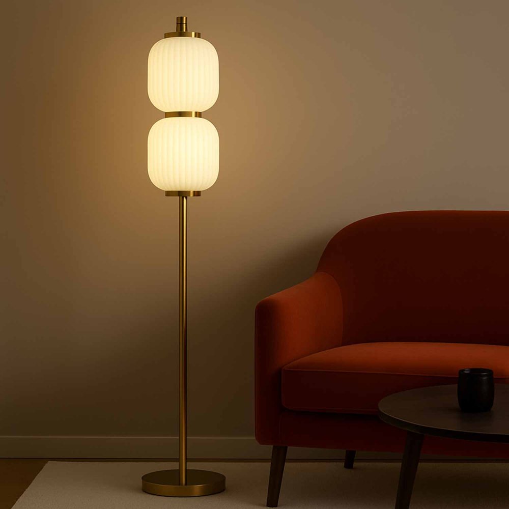Lampadaire tactile LED Odra, commande tactile intégrée au design moderne