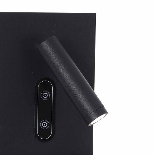 Applique LED Táctil Negro con Carga Inalámbrica 22Cm Eron - Applique LED - UKUKHOME.com